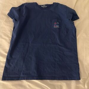 Vineyard Vines Navy Tee with Pocket